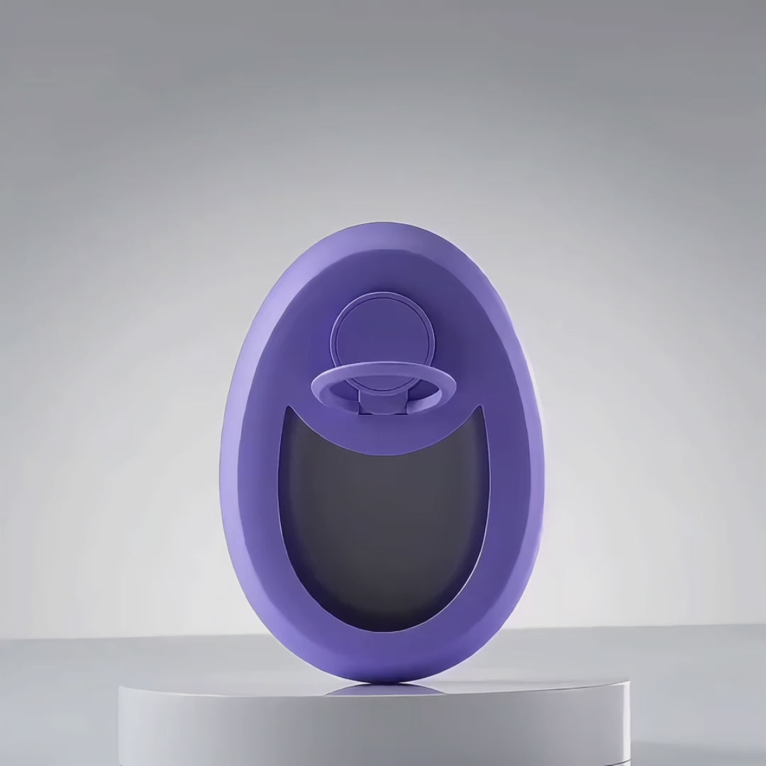 Glideon Nano Glass — crystal glass face and no-slip finger ring